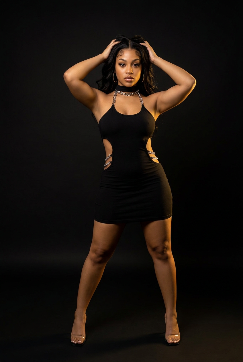 Little Black Halter Dress